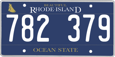 RI license plate 782379
