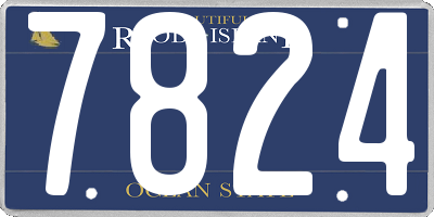 RI license plate 7824