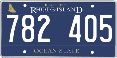 RI license plate 782405