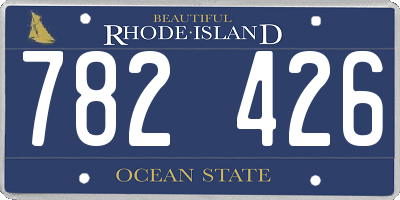 RI license plate 782426