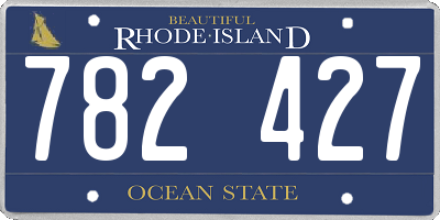 RI license plate 782427