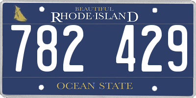 RI license plate 782429