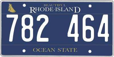 RI license plate 782464