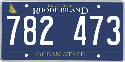 RI license plate 782473