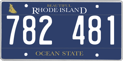 RI license plate 782481