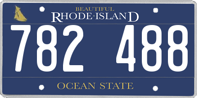 RI license plate 782488