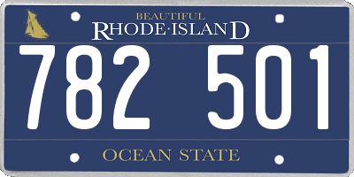 RI license plate 782501