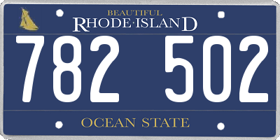 RI license plate 782502