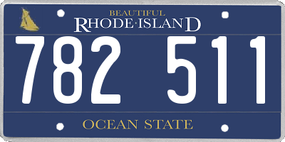 RI license plate 782511