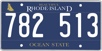 RI license plate 782513
