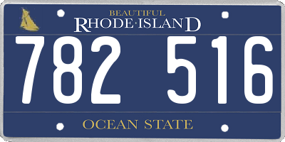 RI license plate 782516