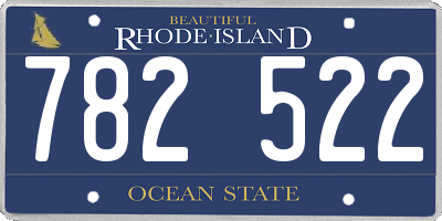 RI license plate 782522