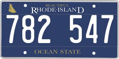 RI license plate 782547