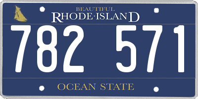 RI license plate 782571