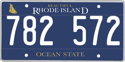 RI license plate 782572