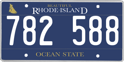 RI license plate 782588