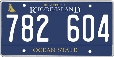 RI license plate 782604