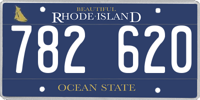 RI license plate 782620