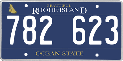 RI license plate 782623