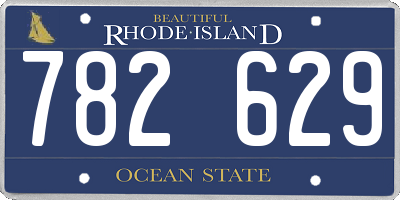 RI license plate 782629