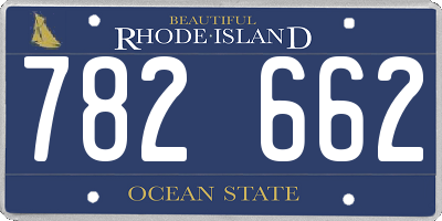 RI license plate 782662