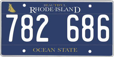 RI license plate 782686