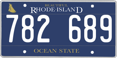 RI license plate 782689