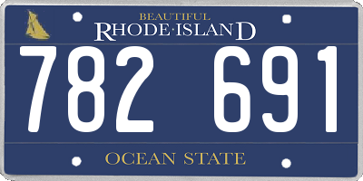 RI license plate 782691