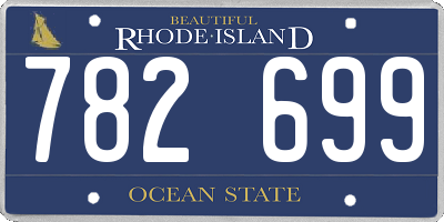 RI license plate 782699