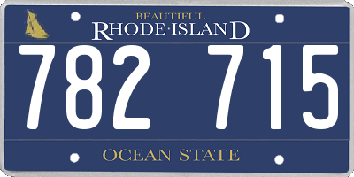 RI license plate 782715