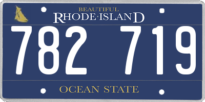 RI license plate 782719