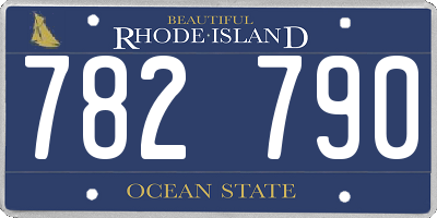 RI license plate 782790