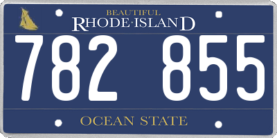 RI license plate 782855