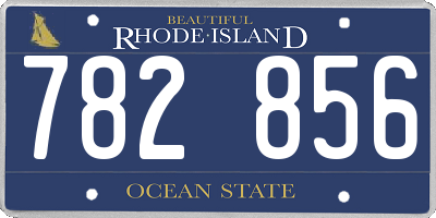 RI license plate 782856