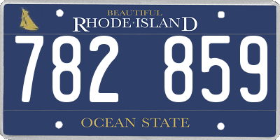 RI license plate 782859