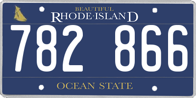 RI license plate 782866