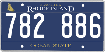 RI license plate 782886