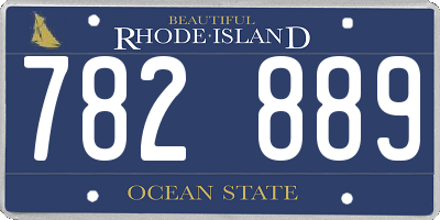 RI license plate 782889