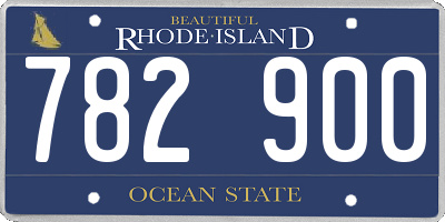 RI license plate 782900