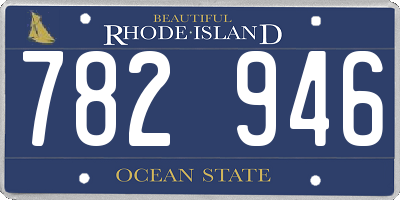 RI license plate 782946