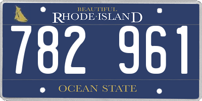 RI license plate 782961