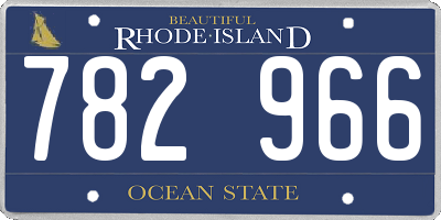 RI license plate 782966