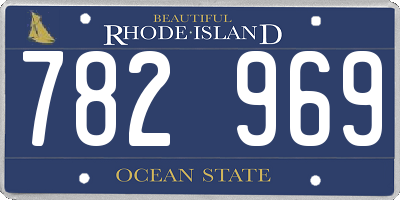 RI license plate 782969
