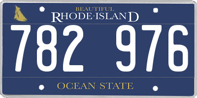 RI license plate 782976