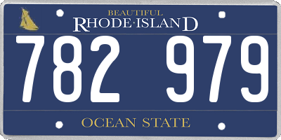 RI license plate 782979