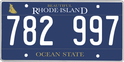 RI license plate 782997