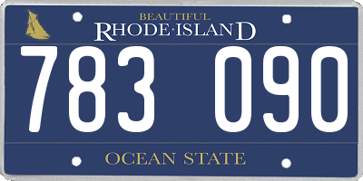 RI license plate 783090