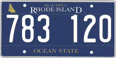 RI license plate 783120
