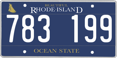 RI license plate 783199