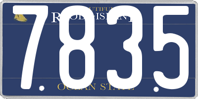 RI license plate 7835
